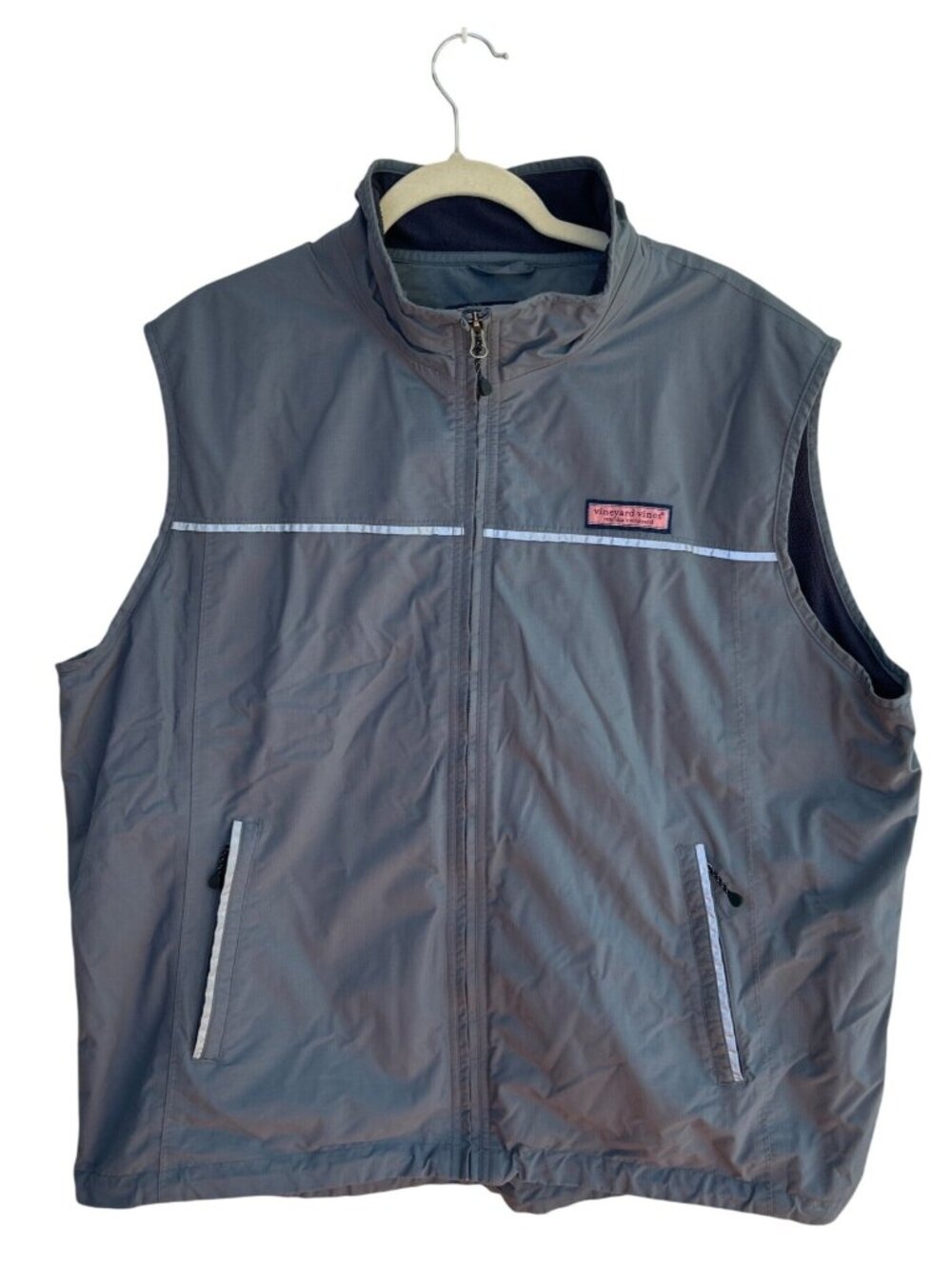 Vineyard Vines Nor'Easter Vest Men's XL Full Zip Nylon Pockets Preppy Outdoor